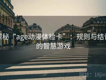 探秘“age动漫体检卡”：规则与结论的智慧游戏