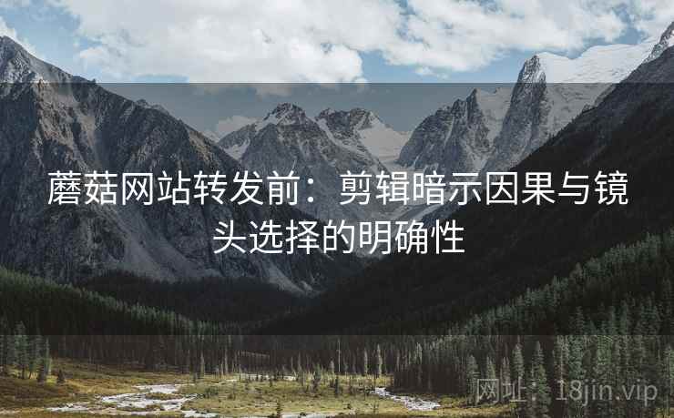 蘑菇网站转发前：剪辑暗示因果与镜头选择的明确性