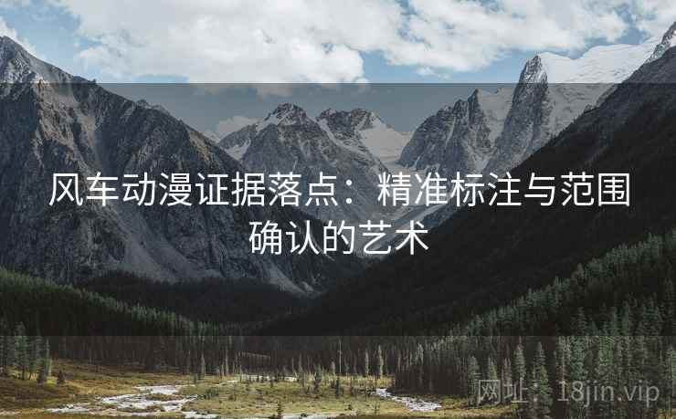 风车动漫证据落点：精准标注与范围确认的艺术