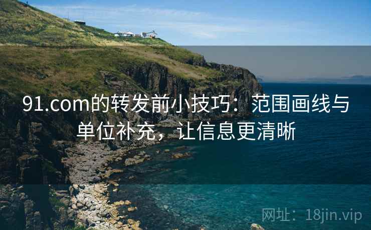 91.com的转发前小技巧：范围画线与单位补充，让信息更清晰